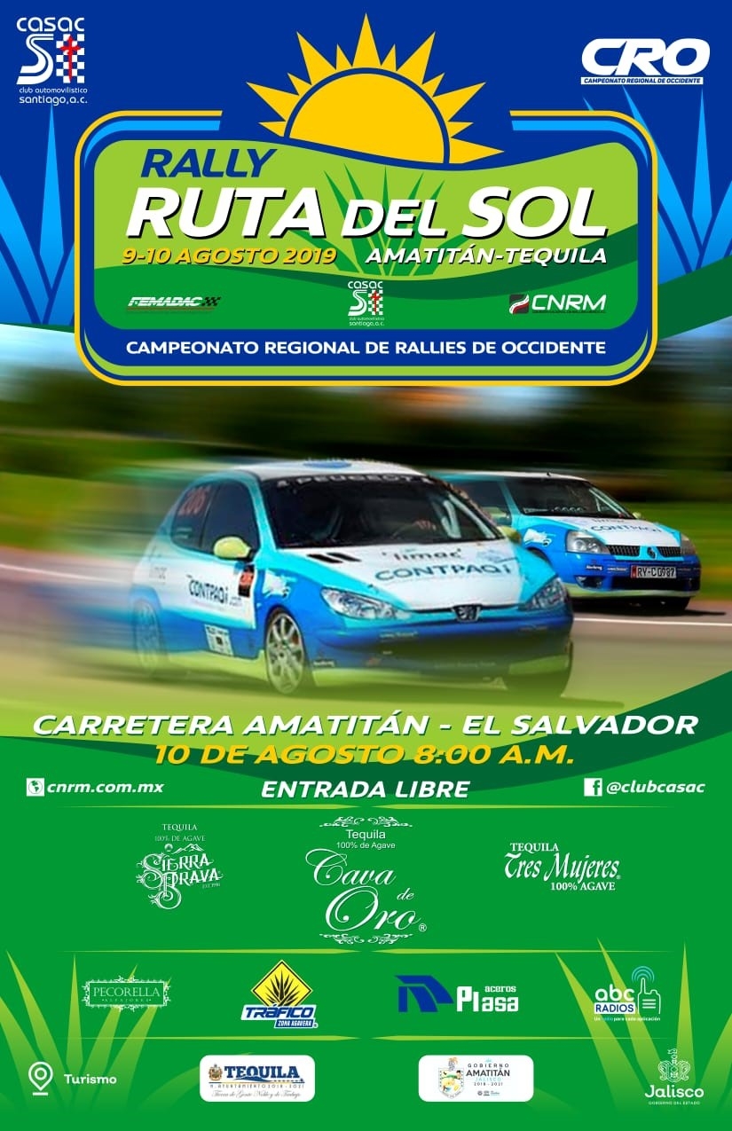 Agosto recibe al Rally Ruta del Sol en Jalisco - » FEMADAC